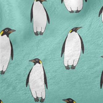 Hand Drawn Emperor Penguin Minky