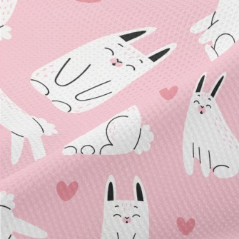 Happy Pet Rabbit Piqué