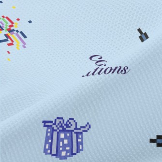 Pixel Style Graduation Cap Piqué