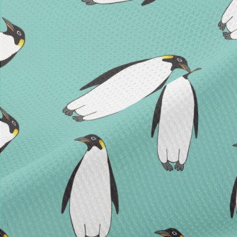 Hand Drawn Emperor Penguin Piqué