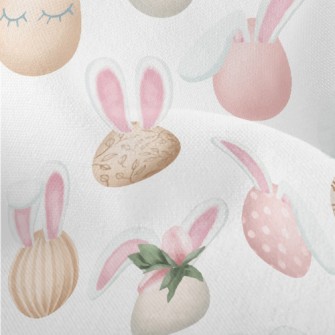 Elegant Rabbit Ears Easter Egg Lightweight Performance Linen