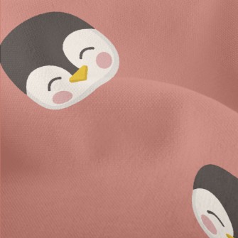 Cute Smiling Penguin Lightweight Performance Linen
