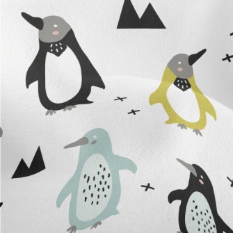 Artistic Graffiti Penguin Lightweight Performance Linen