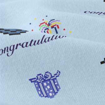 Pixel Style Graduation Cap Modern Jersey