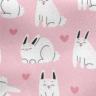 Happy Pet Rabbit Jersey Backed Fleece
