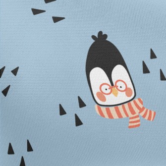 Smart Cartoon Penguin Pongee
