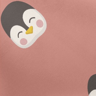 Cute Smiling Penguin Pongee