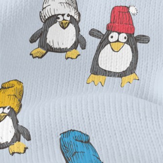 Funny Hand Drawn Penguin Stretch Jersey