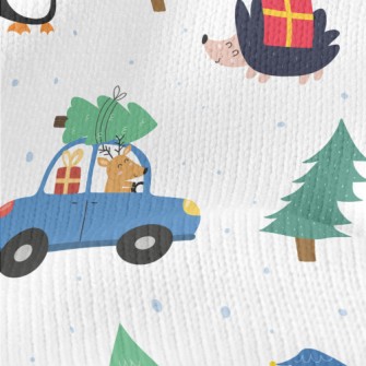 Celebrating Christmas Animals Stretch Jersey