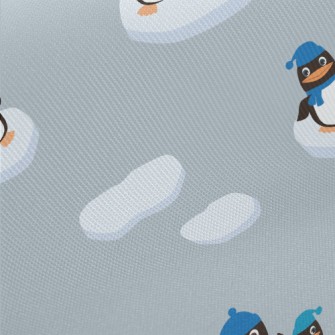 Keep Warm Penguin Family Midweight Cotton Poplin