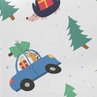 Celebrating Christmas Animals Midweight Cotton Poplin