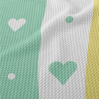 Colorful Love Stripes Birdseye Piqué
