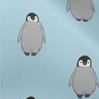 Hand Drawn Antarctic Penguin Chiffon