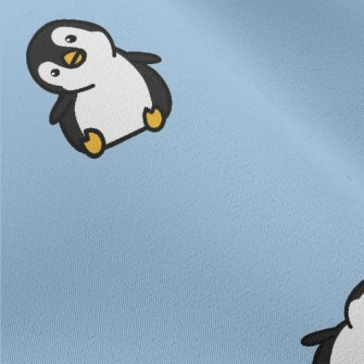 Cartoon Penguin With Tilted He Chiffon