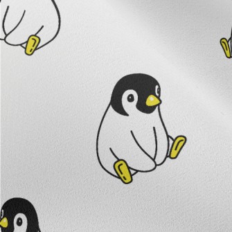 Cute Sitting Penguin Chiffon