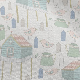 Hand Drawn Happy Farm Chiffon