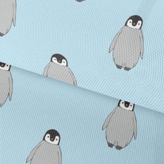 Hand Drawn Antarctic Penguin Waterproof Oxford