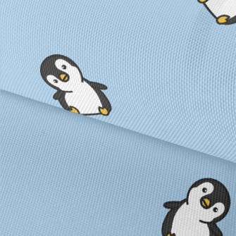Cartoon Penguin With Tilted He Waterproof Oxford