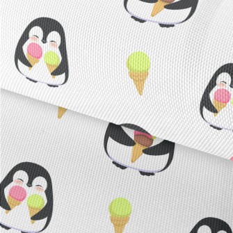 Penguin Eating Tricolor Cone Waterproof Oxford