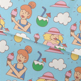 Summer Vacation Woman Waterproof Oxford