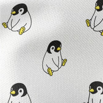 Cute Sitting Penguin Waterproof Canvas