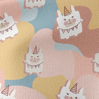 Cute Party Bunny Waterproof Canvas