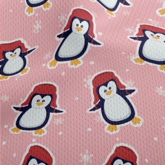 Warm Wool Hat Penguin Athletic Mesh Flat Back