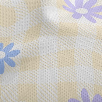 Colored Daisy Doodle Athletic Mesh Flat Back