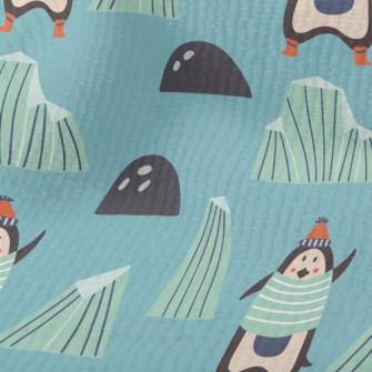 Cartoon Penguin With Ice Floe Terry