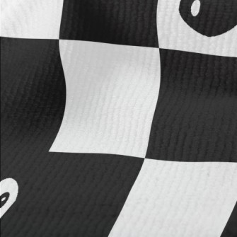 Black And White Plaid Penguin Terry