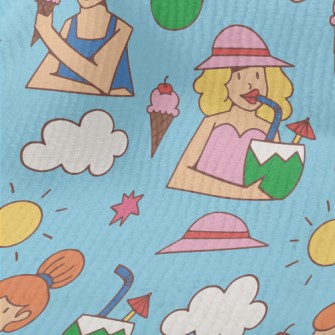Summer Vacation Woman Terry