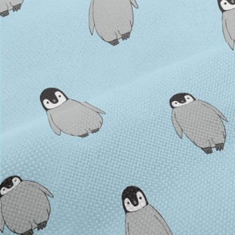 Hand Drawn Antarctic Penguin Performance Linen