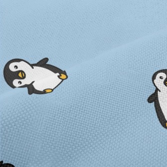 Cartoon Penguin With Tilted He Performance Linen