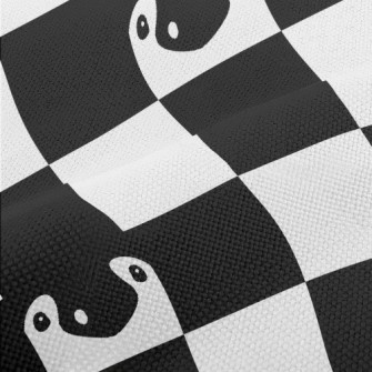 Black And White Plaid Penguin Performance Linen