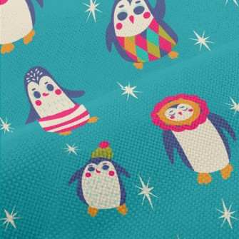 Colorful Penguin Dress Up Performance Linen