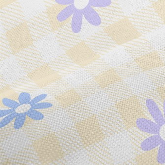 Colored Daisy Doodle Performance Linen
