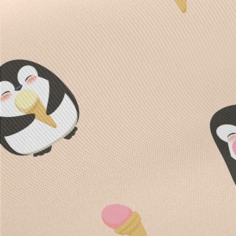 Cute Penguin Eating Ice Cream  Twill