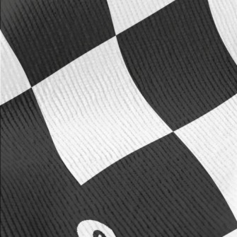 Black And White Plaid Penguin Standard Corduroy