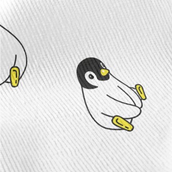 Cute Sitting Penguin Standard Corduroy