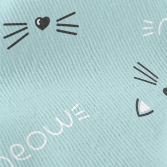 Hand Drawn Cute Cat Face Standard Corduroy