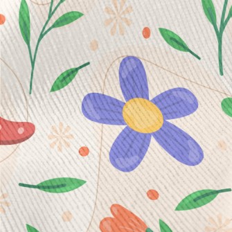 Cartoon Spring Garden Standard Corduroy
