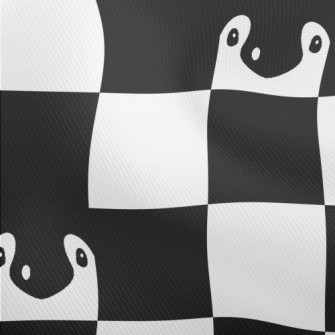 Black And White Plaid Penguin Dobby