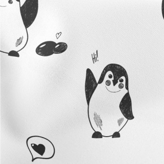 Hand Drawn Black And White Pen Stretch Ponte