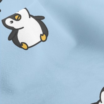 Cartoon Penguin With Tilted He Micro Fleece