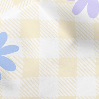 Colored Daisy Doodle Micro Fleece