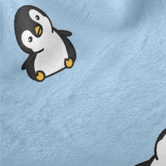 Cartoon Penguin With Tilted He Minky