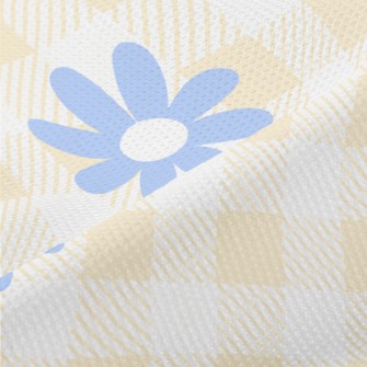 Colored Daisy Doodle Piqué
