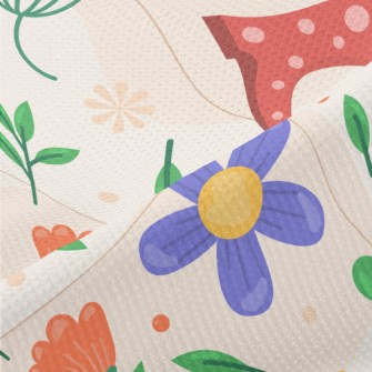 Cartoon Spring Garden Piqué