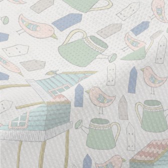 Hand Drawn Happy Farm Piqué