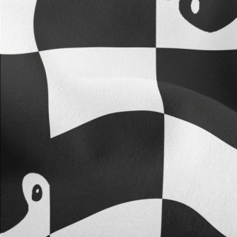 Black And White Plaid Penguin Lightweight Performance Linen